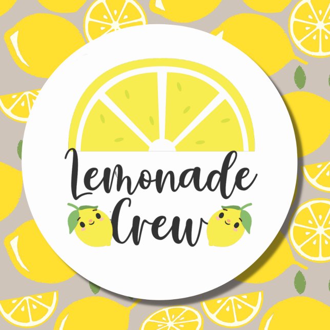 Adesivo Redondo Limonade Crew (Criador carregado)