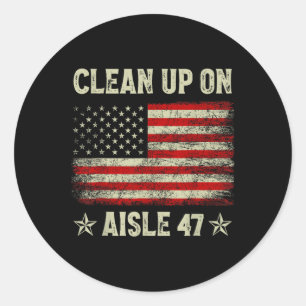 Adesivo Redondo Limpar No Eixo 47 Impeach 47 Anti Trump 86 47 8