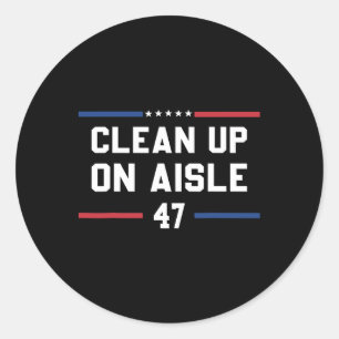 Adesivo Redondo Limpar No Ísle 47 Anti Trump 8647 86 47 Impeach