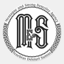 Adesivo Redondo Limpar o &adesivo M&S