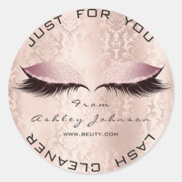 Adesivo Redondo Limpeza de Lash de Ativação do SPA SPA com Glitter