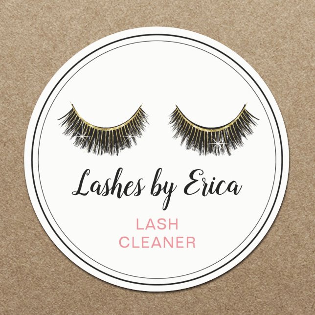 Adesivo Redondo Limpeza de Lash de Extensões Eyelash (Criador carregado)