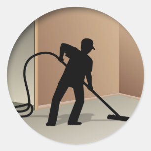Adesivo Redondo Limpeza do tapete