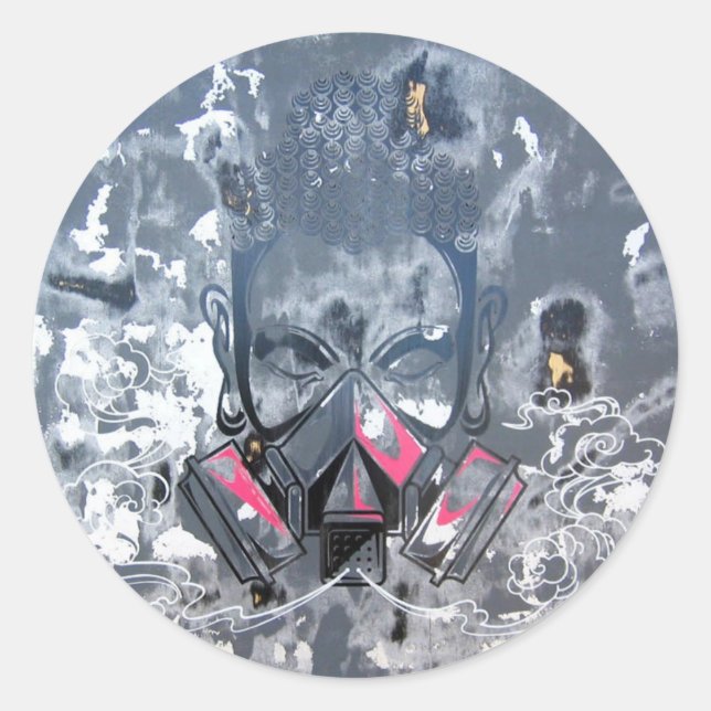 Adesivo Redondo Limpeza urbana (Frente)