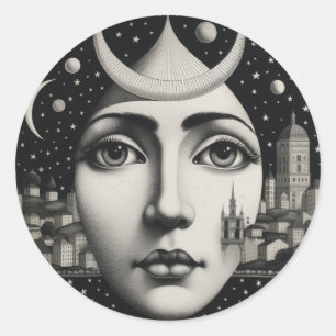 Adesivo Redondo Lina Cavalieri Meu estilo