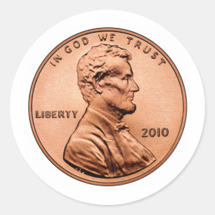 ADESIVO REDONDO LINCOL PENNY