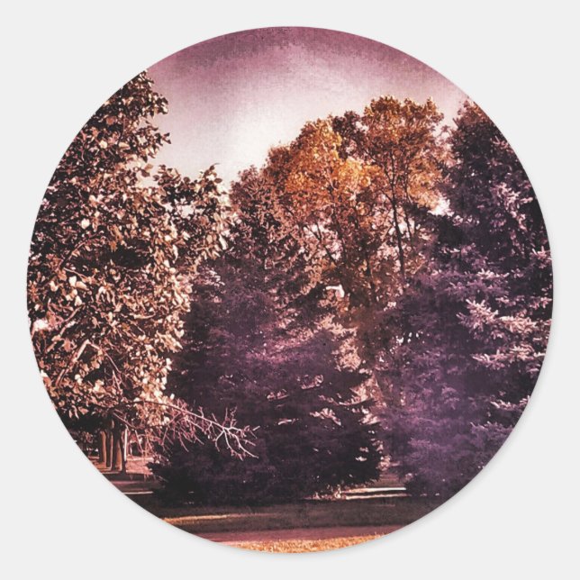 Adesivo Redondo Linda Noite (Frente)