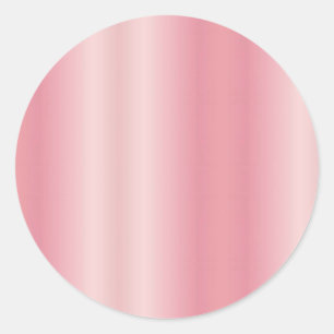 Adesivo Redondo Lindo Monograma de Nome de Texto Rose Gold em Bran