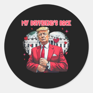 Adesivo Redondo Lindo Trump Valentão Engraçado Minha Camisa Ck Bra