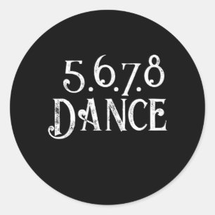 Adesivo Redondo Line Dance Country Music Cowboy Gift