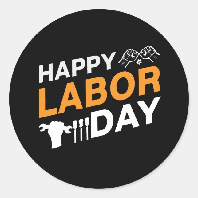 Adesivo Redondo lineman-servindo-panquecas-camisa-design (Frente)