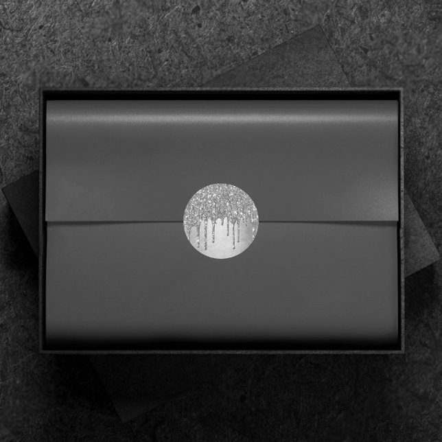 Adesivo Redondo Lingando Largura | Platinum Faux Metálico (Criador carregado)