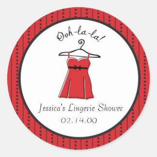 Adesivo Redondo Lingerie Chá de panela