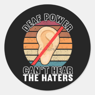 Adesivo Redondo linguagem de sinais de consciência Linguagem de si