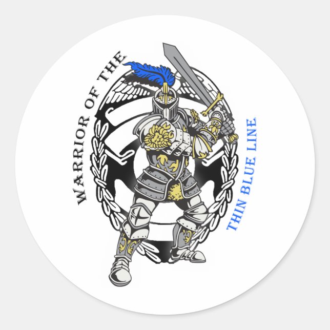 ADESIVO REDONDO LINHA AZUL FINA (Frente)