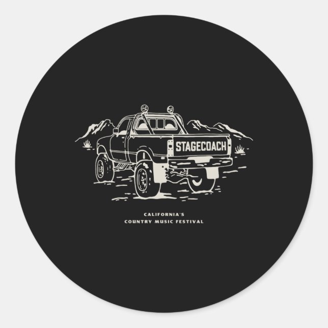 Adesivo Redondo Linha de Caminhão do Stagecoach (Frente)