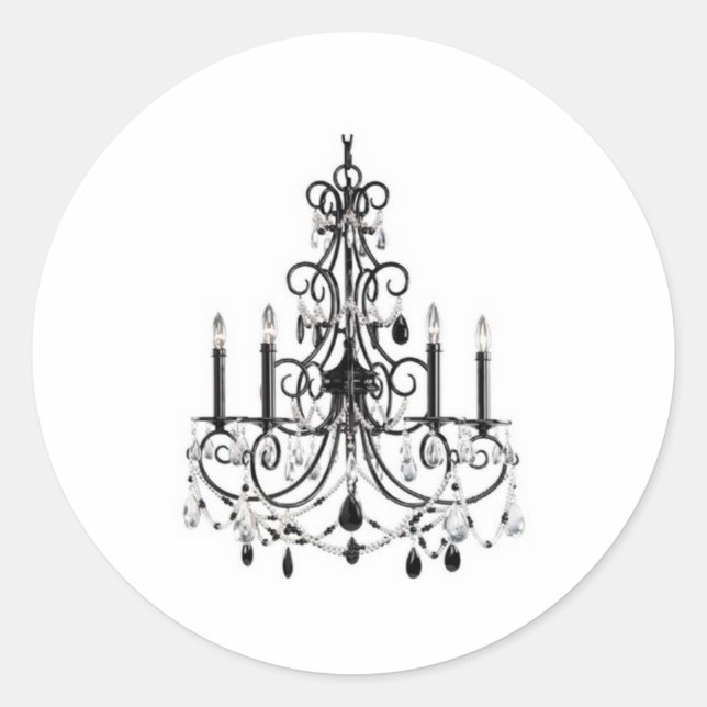 ADESIVO REDONDO LINHA DE CHANDELIER (Frente)