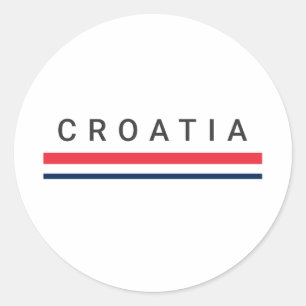 Adesivo Redondo Linhas da Croácia