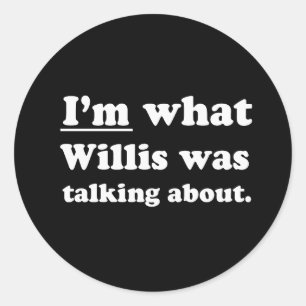 Adesivo Redondo Linhas do recolhimento - IM QUE WILLIS FALAVA