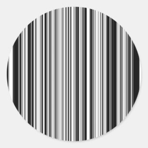 Adesivo Redondo Linhas preto e branco