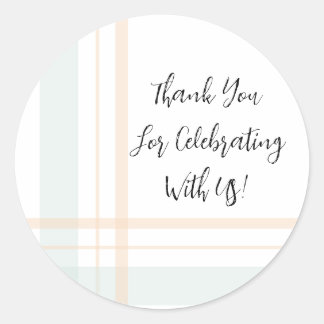 Adesivo Redondo Linhas verdes e amarelas de Pastas Xadrezes assimé