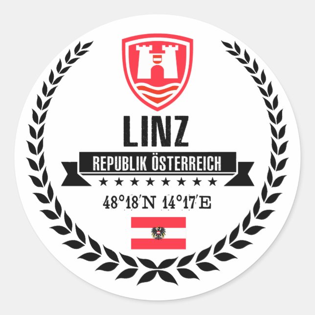 Adesivo Redondo Linz (Frente)