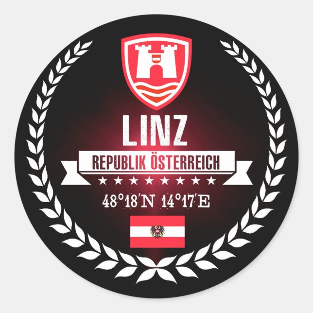 Adesivo Redondo Linz (Frente)