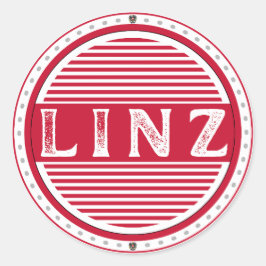 Adesivo Redondo Linz City Pride Emblem – Austrian Identity
