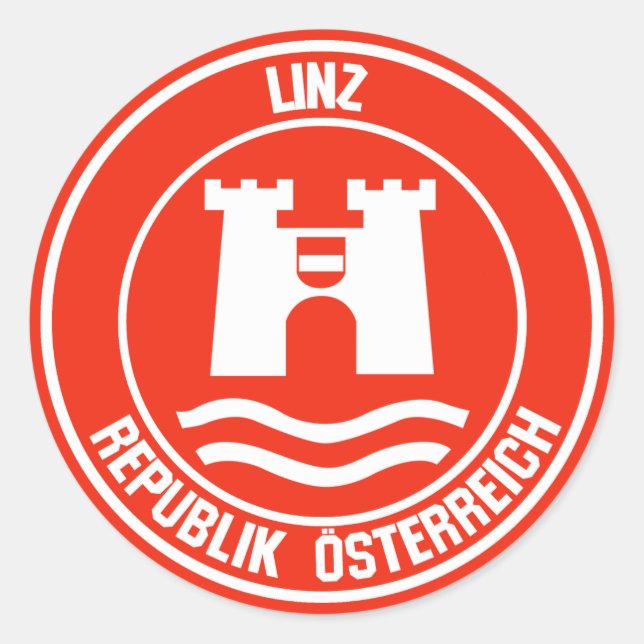 Adesivo Redondo Linz Round Emblem (Frente)