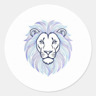 Adesivo Redondo lion magic