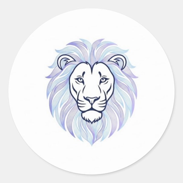Adesivo Redondo lion magic (Frente)