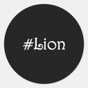 Adesivo Redondo #lion Motivational Inspirational Sucote Cote