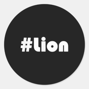 Adesivo Redondo #lion Motivational Inspirational Sucote Cote