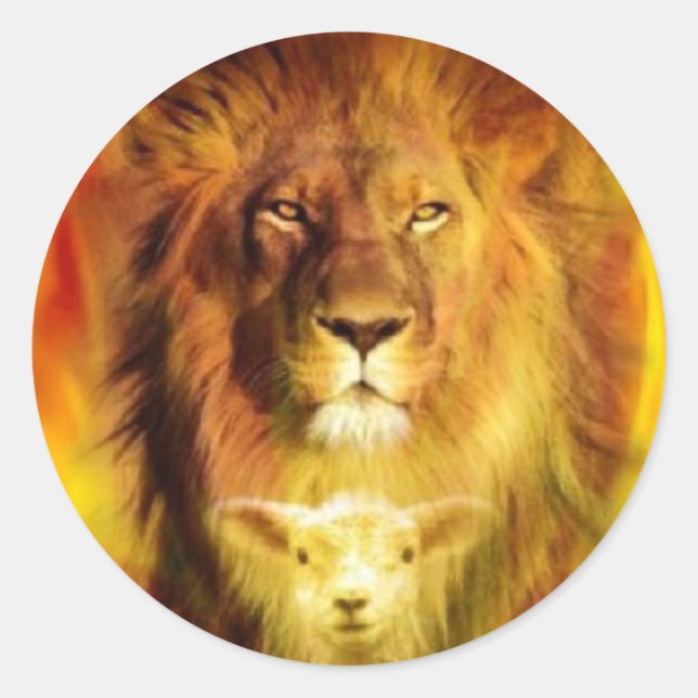 ADESIVO REDONDO LION OF JUDAH (Frente)