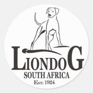 Adesivo Redondo Liondog/Rhodesian Ridgeback