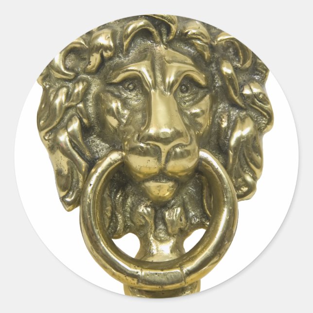 Adesivo Redondo LionDoorKnocker072509 (Frente)