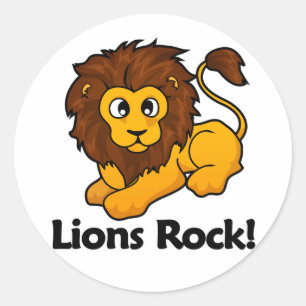 Adesivo Redondo Lions Rock!