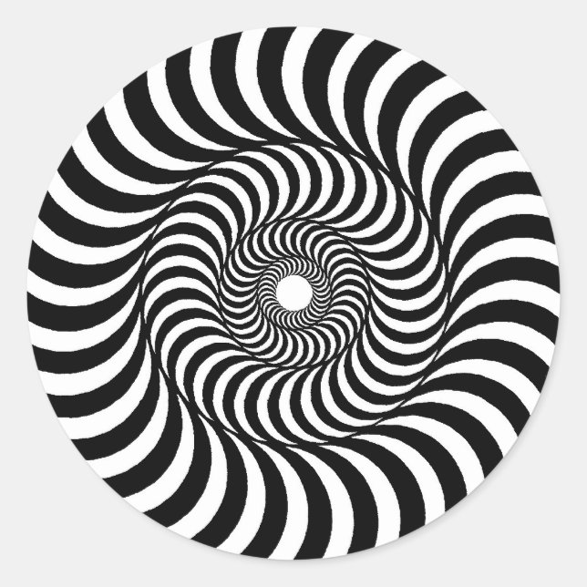 Adesivo Redondo líquido - Arte Op (Frente)