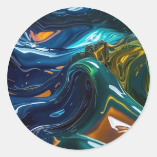 Adesivo Redondo Líquidos Mistos