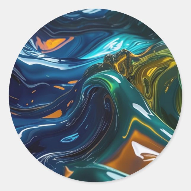 Adesivo Redondo Líquidos Mistos (Frente)