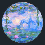 Adesivo Redondo Lírios Claude Monet Restaurados<br><div class="desc">Lírios Claude Monet Restaurados</div>