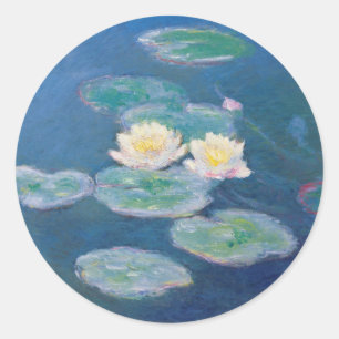 Adesivo Redondo Lírios de água - Claude Monet