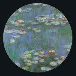 Adesivo Redondo Lírios de Claude Monet, Flores Vintage<br><div class="desc">Lírios (1916), por Claude Monet. Water Lily é uma pintura floral de arte impressionista vintage. Jardim de flores da primavera Monet em Giverny, França. Esta paisagem é uma das muitas variações das pinturas de lírio-d'água que Monet pintou por seu lago. Sobre o artista: Claude Monet (1840-1926) foi o fundador do...</div>