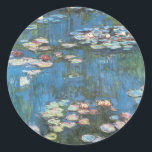 Adesivo Redondo Lírios de Claude Monet, Impressionismo venenoso<br><div class="desc">Waterlily (1914), de Claude Monet, é uma pintura impressionista de arte natural. Uma das muitas variações das pinturas florais de lírio-d'água que Monet pintou pelo lago em seu jardim floral em Giverny, França. Sobre o artista: Claude Monet (1840-1926) foi o fundador do movimento de pintura impressionista francês, com a maioria...</div>