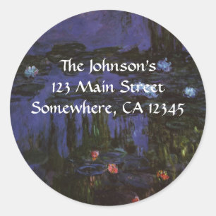 Adesivo Redondo Lírios de Claude Monet, Impressionismo venenoso