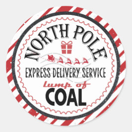 Adesivo Redondo Lista travessa | Pedaços de carvão do Polo Norte