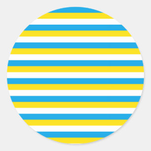 Adesivo Redondo listras da bandeira da argentina