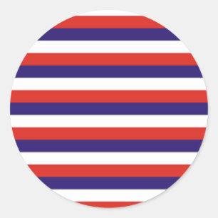 Adesivo Redondo listras da bandeira da Costa Rica laos