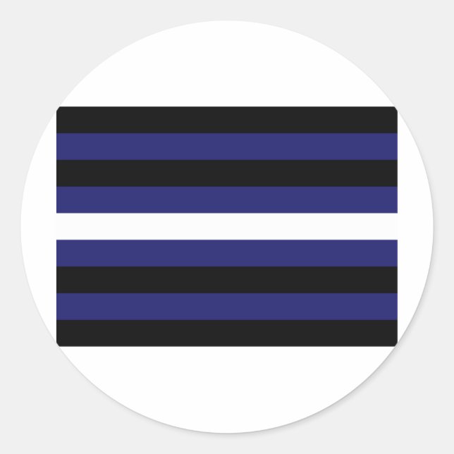 ADESIVO REDONDO LISTRAS DE BANDEIRA DE COURO (Frente)