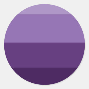 Adesivo Redondo Listras de Tons de Roxo Escuro e Claro para Festa